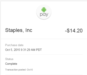 Android Pay Credits Work!!
